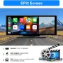 Awesafe 10.25 Inch IPS Touch Screen Wireless Carplay Android Auto Bluetooth Unit Portable Car Radio Stereo with 1080p Backup Camera DVR GPS Navigator AirPlay AUX/FM Googel Siri - Image 5