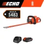 56V 22 in. Double-Sided Reciprocating Cordless Battery Powered Hedge Trimmer with 2.5Ah Battery and Charger - Image 1