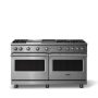 Viking - 60"W. Pro5S 8.0 Cu. Ft. Freestanding Sealed 6 Burner LP Gas Convection Range/Double Oven-Stainless Steel - Stainless Steel - Image 1