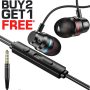 HIFI Bass Stereo Wired Earbuds Headset In-Ear Earphone Headphone MIC 3.5mm - Image 1