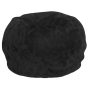 Emma + Oliver Small Black Furry Refillable Bean Bag Chair for Kids and Teens - Image 2