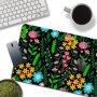 Large Mouse Pad Extended Gaming Mouse Pads Computer Keyboard Mouse Mat Desk Pad for Work,Pretty Blue Pink Garden Flowers - Image 4