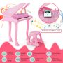 37 Keys Kids Piano Keyboard with Stool and Piano Lid - Image 6