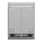 Forno Appliances - 60 in. Wide Maderno 27.2 Cu. Ft. Built-In Side-by-Side Convertible Refrigerator/Freezer with Decorative Grill - Stainless Steel - Image 3