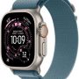 Apple Watch Ultra 3 (GPS+Cellular) 49mm Titanium Case with Light Blue Alpine Loop - Medium - Natural (AT&T) - (2025) - Image 1
