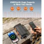45800mAh Solar Power Bank 15W with Hand Crank & Cables & Wireless Charger, Solar Charger Compatible for iPhone & Android Phone - Image 4