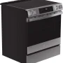 GE Profile - 30 in. Wide 4 Element 5.3 Cu. Ft. Slide-In Electric Induction Convection Range with Air Fry and EasyWash Oven Tray - Stainless Steel - Image 3