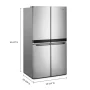 Whirlpool - 36 in. Wide 19.4 cu. ft. Counter Depth 4 Door Refrigerator - Fingerprint-Resistant Stainless Finish - Image 4