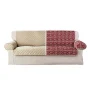 Mainstays 3-Piece Reversible Microfiber Sofa Pet Cover Protector, Tan/Red - Image 1