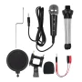 Ammoon PC/Phone Microphone,3.5mm Plug+Play Home Recording Studio Equipment for Live Broadcast Conferencing Chatting - Image 3