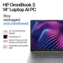 HP - OmniBook 3 - 14" 2K OLED Laptop - Snapdragon X (8-Core CPU) - 8GB Memory - 256GB SSD - 41+ Hrs Battery Life¹ - Nouvelle Silver - Image 4