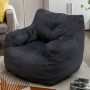 KOSSMAI Bean Bag Upholstered Tufted Linen Chair with Memory Foam for Living Room, Bed Room, Study Room Green - Image 4