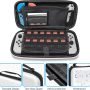 All in 1 Accessories Kits for Switch OLED 2021 Model:Case & Screen Protector, Hand Grips & Racing Wheels for Joy con, Controller Charger Dock, Carrying Case & More -White - Image 6