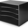 eMerit Wood Desktop Organizer Paper Storage Letter Tray File Sorter for Home Office,Black - Image 3