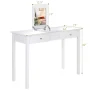 Costway Vanity Table Dressing Table Flip Top Desk Furniture White - Image 3