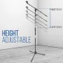Pyle Foldable Tripod Microphone Stand - Universal Mic Mount and Height Adjustable from 37.5'' to 65.0'' Inch High w/Extending Telescoping Boom Arm Up to 28.0'' - Knob Tension Lock Mechanism PMKS3 - Image 2