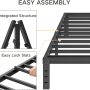 Full Size Bed Frame 18" Tall Heavy Duty Metal Platform Bed Frame,Sturdy Steel Frame,No Box Spring Needed,Noise-Free,Easy Assembly - Image 5