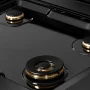 ZLINE - 30 in. Wide 4 Burner DesignerParamount Gas Rangetop with Black and Bronze Accents (SRTBSZ-30-MBCB) - Black Satin Stainless Steel - Image 3