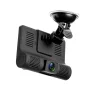 【Triple Lens System】4" 3-Channel Dash Cam - Front/Rear/Interior Car DVR with Night Vision, 24H Parking Mode, Loop Recording - Image 3