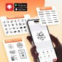 Phomemo Label Printer M110 Upgraded Label Maker Bluetooth No Ink Portable for Small Business, Address, Office, Home for Phone; for PC/Mac(USB), with 100 Labels, White - Image 5