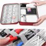 Alena Culian Electronic Organizer Travel Universal Cable Organizer Electronics Accessories Cases for Cable, Charger, Phone, USB, SD Card - Image 3