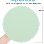 Dapesuom Mouse Pad with Stitched Edge Premium-Textured Mouse Mat Washable Non-Slip Rubber Base Mousepad, Pretty Cute Mousepad for Office Home Laptop Men Women Kids, 8.7 x 8.7 Inch, Lake Green - Image 4
