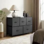 Mainstays  5 Drawer 40" Wide Fabric Storage Dresser for Bedroom, Grey - Image 2