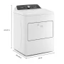 Whirlpool - 7 Cu. Ft. Electric Dryer with Moisture Sensing - White - Image 2