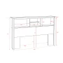 Prepac Fremont Espresso Full/Queen Bookcase Headboard - Image 4