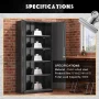 SOLAURA 71" Metal Garage Storage Cabinet with Locking Doors and Adjustable Shelves for Home, Office(Black) - Image 3