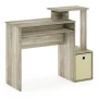 Furinno Econ Multipurpose Home Office Computer Writing Desk-Color:Sonoma Oak/Ivory - Color: Dark Walnut - Image 3