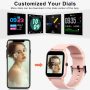 Blackview Smart Watch for Android Phones Compatible with iPhone Samsung, Fitness Watch with Blood Oxygen & Heart Rate Sleep Monitor, 5ATM Waterproof Pedometer, Smart Watches for Men Women (2 Bands) - Image 6