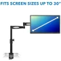 Mount-It! Single Monitor Desk Mount Arm | Full Motion Monitor Mount | Fits 21-30 Inch Screens - Image 4