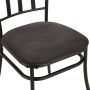 Mainstays 3-Piece Marble Table Top Indoor Dining Bistro Set, Black and Gray - Image 5