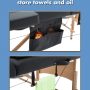BestMassage Table Massage Bed Spa Bed 73 Inch Heigh Adjustable 2 Folding Portable Massage Table W/ Carry Case Salon Bed - Image 4