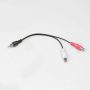 12 inch RCA Male to 2 RCA Female Audio Speaker Adapter Y Splitter Cable 12" - Image 6