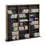 Prepac Triple Width Multimedia Wall Storage, Cherry and Black - Image 2