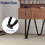 Agoland 4 Inch Black Hairpin Legs (4pcs), Heavy-Duty Metal Furniture Legs, Mid-Century Modern Furniture Legs, Coffee Table Legs, 4 Washers and 20 Screws Easy to Install (4 Inch) - Image 4