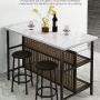 Recaceik Kitchen Island with Seating, Wooden Counter Height Table - Image 5
