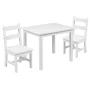 Brittanya Kids 3 Piece Solid Hardwood Table and Chair Set for Playroom, Kitchen - Image 3