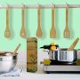 Spurtle Kitchen Tools Set Spatula Cooking Utensils 7 Piece Bamboo Wooden Set NEW - Image 6