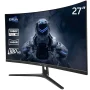 CRUA 27" 165Hz/180Hz Curved Gaming Monitor - FHD 1080P,FreeSync,1800R Frameless Computer Monitor, 1ms GTG, DP&HDMI Port, Black - Image 1