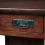 48 in.Mission Oak Corner Computer Writing Desk with Drop Front Keyboard Drawer - Image 5