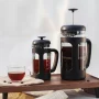 Easyworkz French Press 12 oz Coffee Tea Maker Cafetiere with Borosilicate Glass, Soft Grip Handle,Black - Image 3