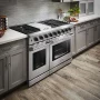 Thor Kitchen - 48 in. Wide 6 Burner 6.8 cu ft Freestanding Double Oven Convection Gas Range - Stainless Steel - Image 2