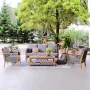 Wallace Rectangular Teak Outdoor Coffee Table , 50.5'' in. W 24.5'' in. D - Image 5