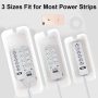 Cable Management Box - 3 Pack Cord Organizer Box for Desk - Large Medium Small Cable Box to Hide Power Strip & Wires - Pet-Safe Cord Hider for TV Computer Under Desk - Black - Image 2