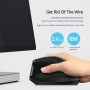ZELOTES F36A Vertical Handheld Wireless Mouse 2.4G Wireless Rechargeable Laptop Mouse 6-button Optical mouse 3 level DPI mouse - Image 6