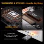 GEEKOM - A9 Mega mini PC AMD Ryzen™ AI Max Series 395 processor, Radeon™ 8060S Graphics,128GB Quad-Channel RAM, 2TB SSD Storage - Silver - Image 3