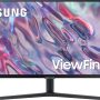 Samsung - 34” ViewFinity S5 Ultrawide QHD 100Hz AMD FreeSync Monitor with HDR10 (DisplayPort, HDMI) - Black - Image 4